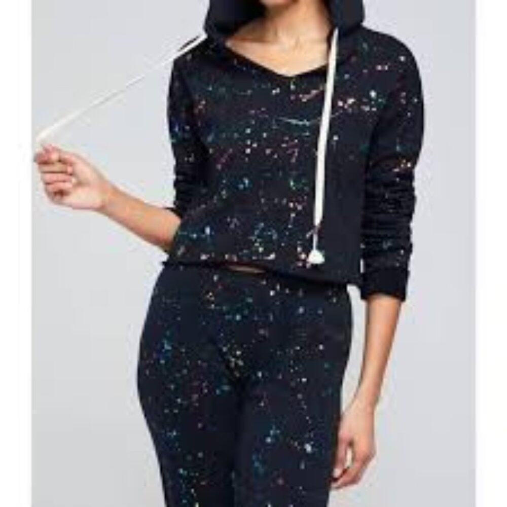 WILDFOX RAINBOW SPLATTER SWEATSHIRT SMALL